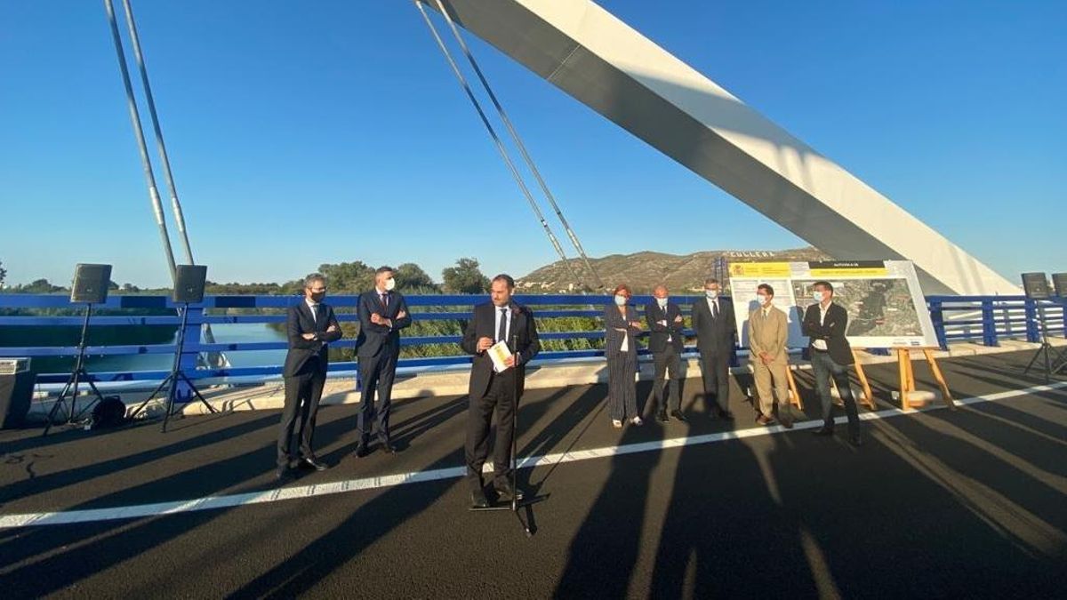 Imagen del acto inaugural de la variante de Cullera.