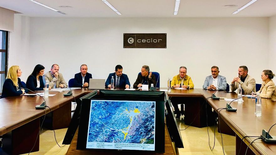 El alcalde de Lorca y los presidentes de la patronal lorquina y la Cámara de Comercio han mostrado su oposición a las zonas de flujo preferente que plantea la CHS