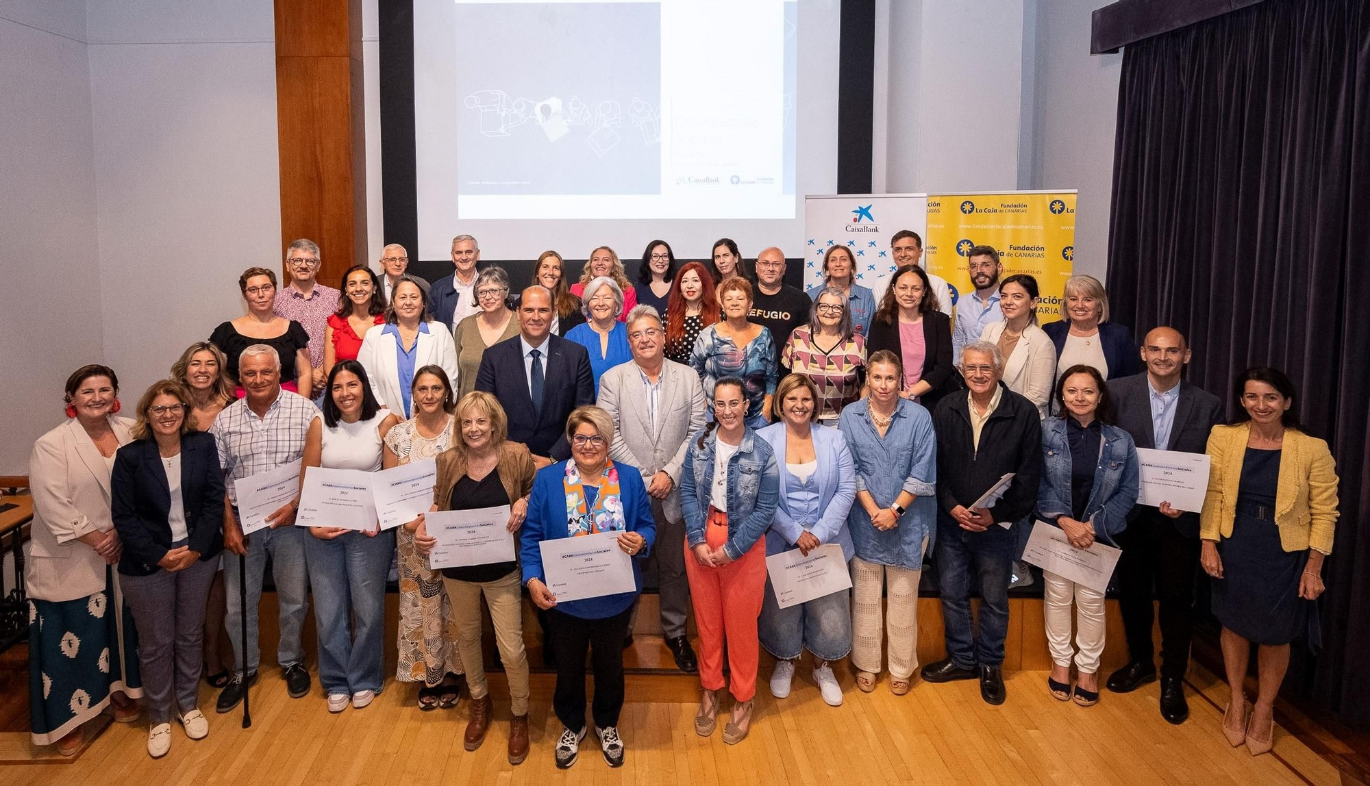 CaixaBank y la Fundación La Caja de Canarias entregan las ayudas de la ‘Convocatoria de Acción Social 2024’ a 49 entidades sociales canarias.