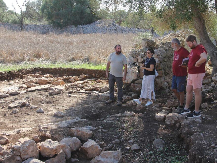 Part de l'equip que intervé en el jaciment