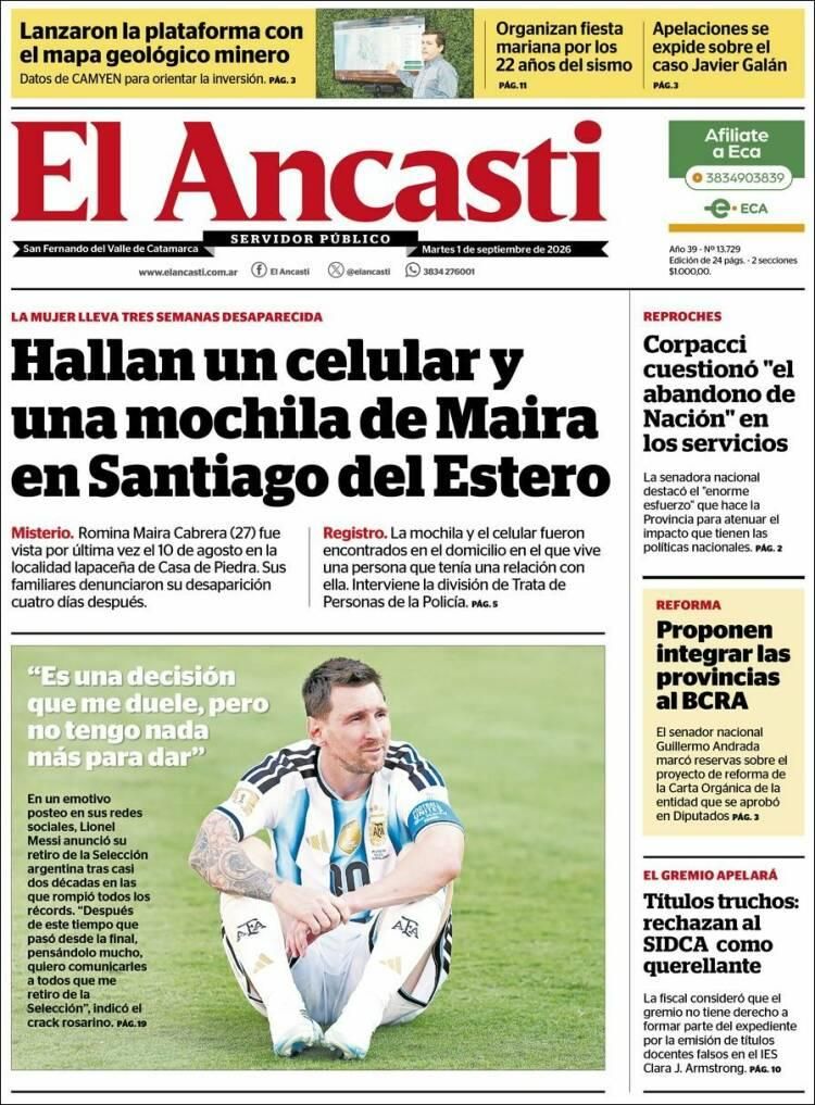El adiós de Messi a la Selección, en las tapas de diarios de Argentina y el mundo