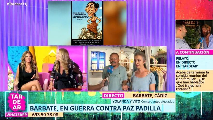'Tardear' señala a Paz Padilla por su última polémica y Cristina Tárrega la sentencia en micro abierto: "Qué feo"