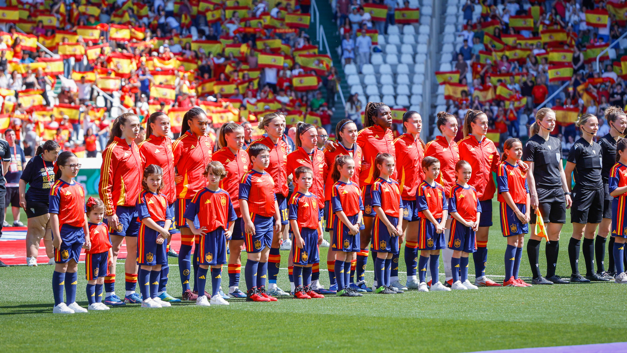 El partido de la selección femenina España - Ucrania