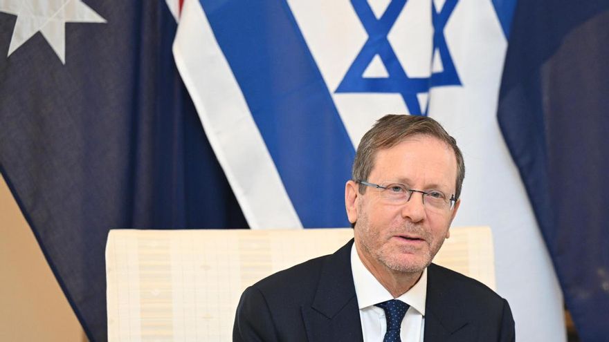 CANBERRA (Australia), 11/02/2026.- El presidente de Israel, Isaac Herzog, durante su visita a Camberra, Australia. EFE/EPA/LUKAS COCH AUSTRALIA AND NEW ZEALAND OUT