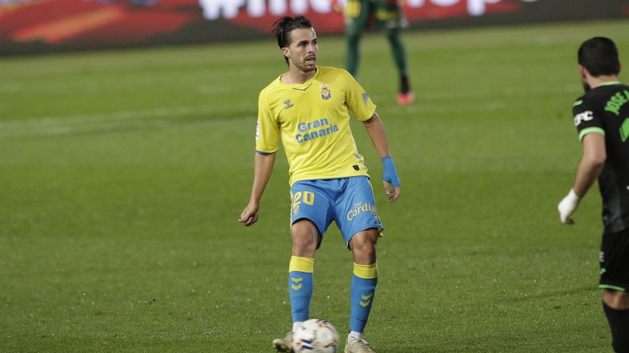 Kirian, baja en la UD Las Palmas por una rotura fibrilar