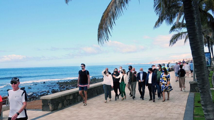 Inauguración del paseo de Meloneras, en el sur de Gran Canaria