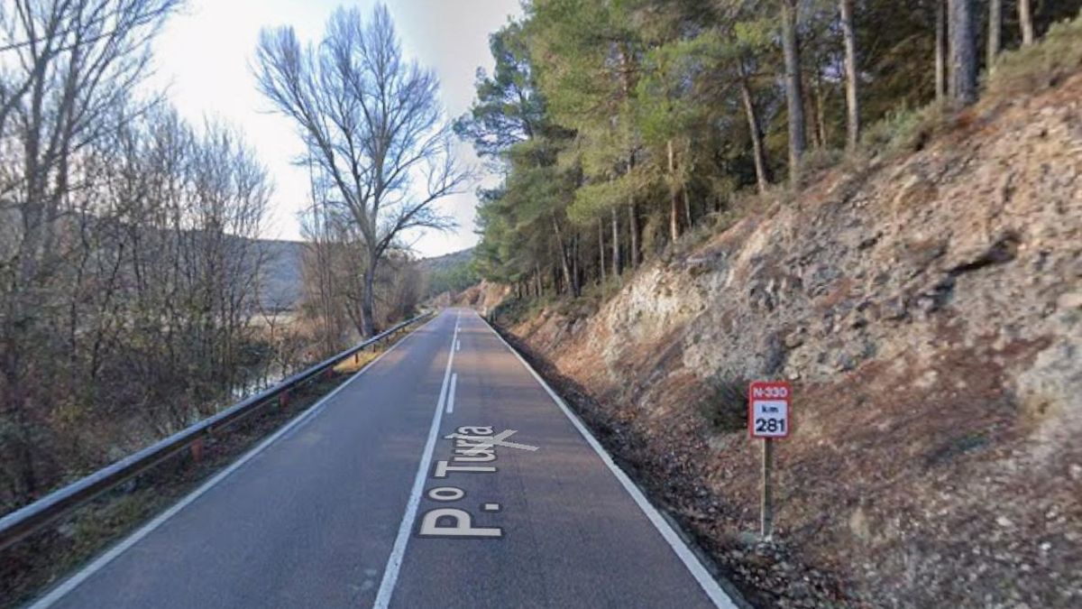 Dos personas mueren en un accidente de tráfico en la N-330 en la provincia de Teruel
