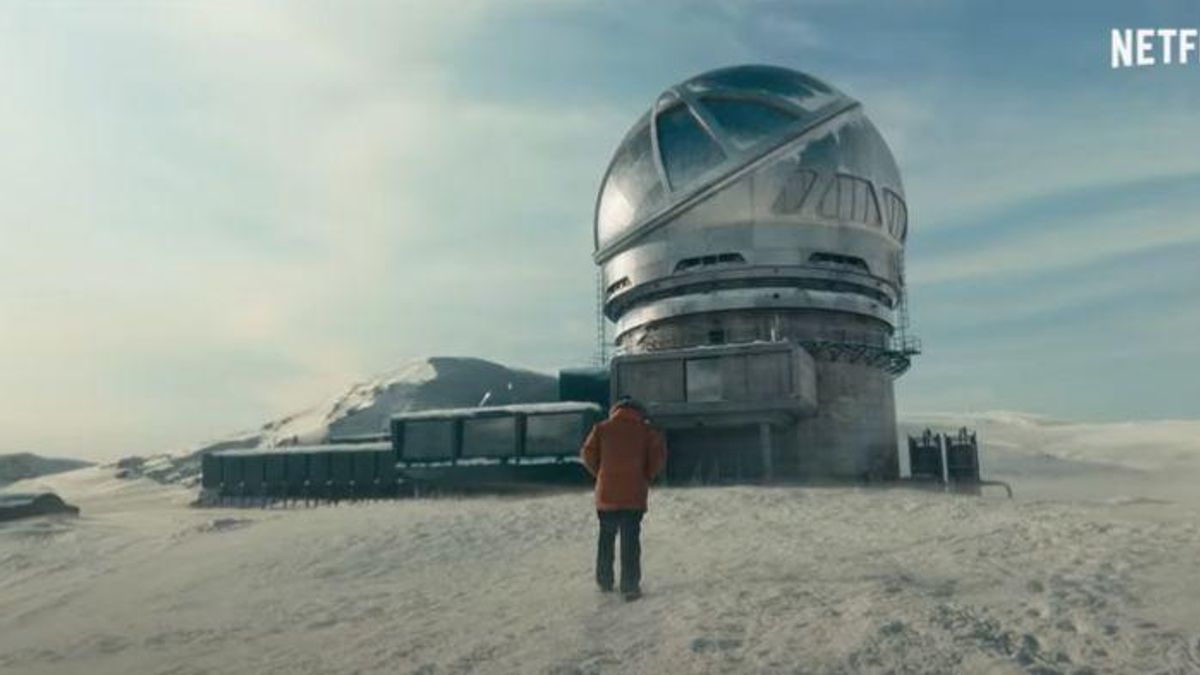 Escena de 'Cielo de medianoche' rodada en el Roque de Los Muchachos.