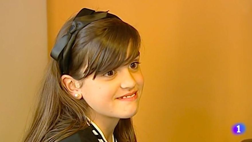 Amaia Romero con 8 años
