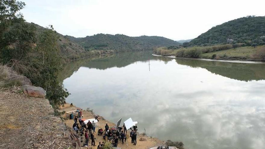 Imagen de rodaje de 'La Caza: Guadiana'