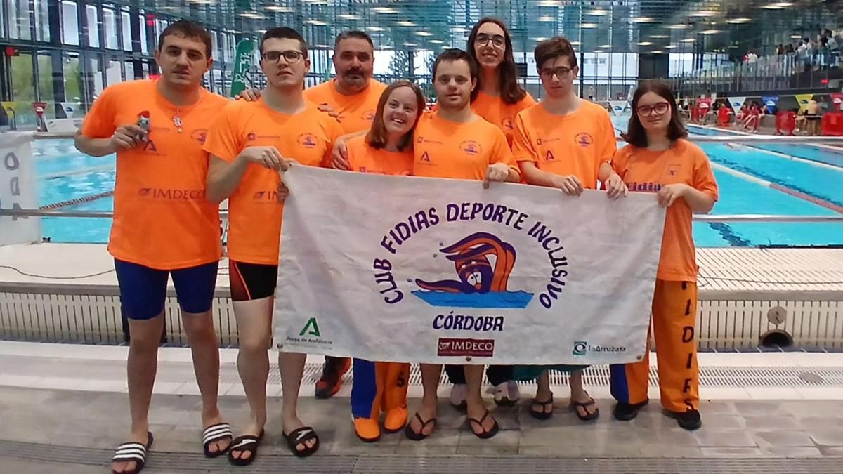 El Fidias brilla en el Nacional de natación adaptada