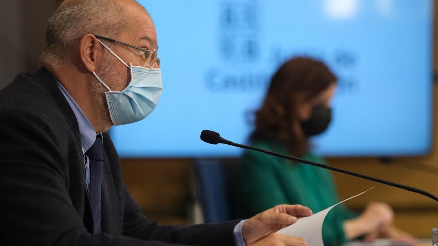 El vicepresidente de la Junta de Castilla y León, en rueda de prensa.