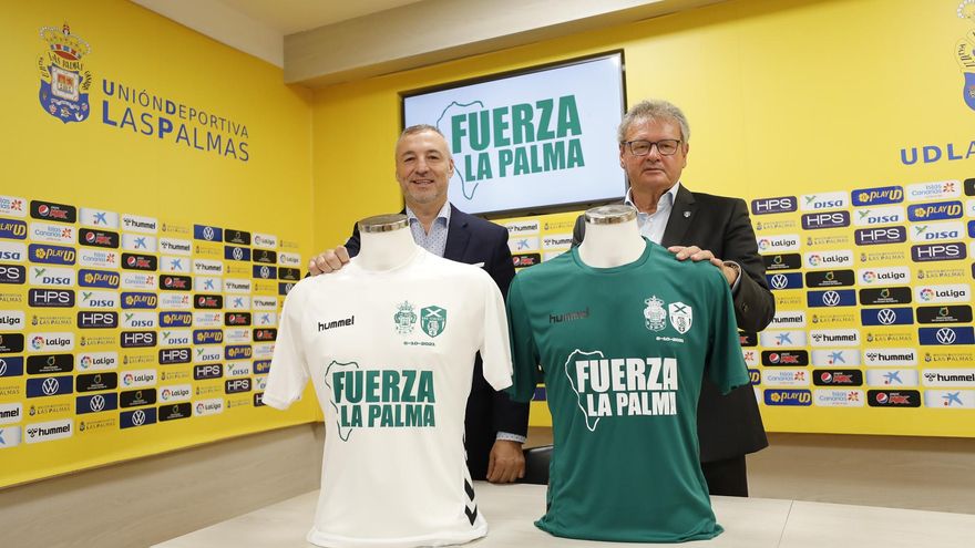 La UD Las Palmas y la UDG Tenerife presentan el partido por La Palma