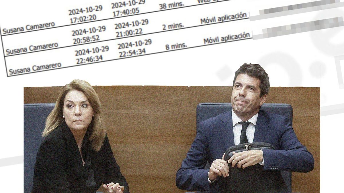 Carlos Mazón y la vicepresidenta primera, Susana Camarero.