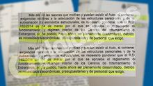 El Ministerio del Interior ha reconocido en un documento que el reglamento que regula los CIE, aprobado en marzo de 2014, "no ha podido hasta ahora ser plenamente desarrollado"/ Captura del documento