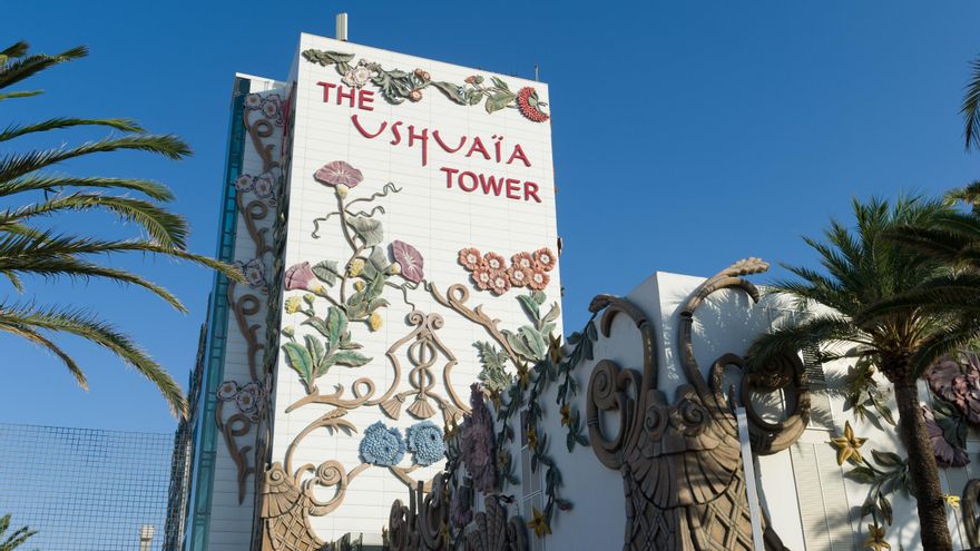 Hotel Ushuaïa, en la Playa d'en Bossa.