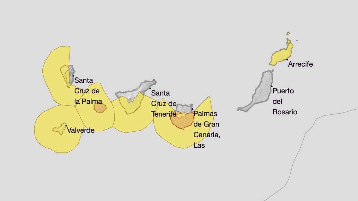 La Aemet pone a La Gomera en aviso naranja por viento