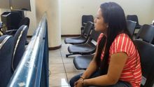 Evelyn Hernández, durante el juicio en el que ha sido condenada a 30 años de cárcel. Foto: Las 17
