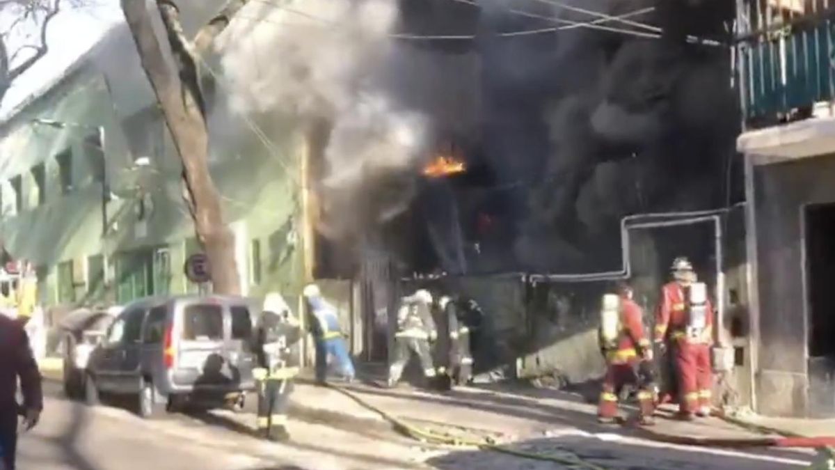 Incendio en La Boca