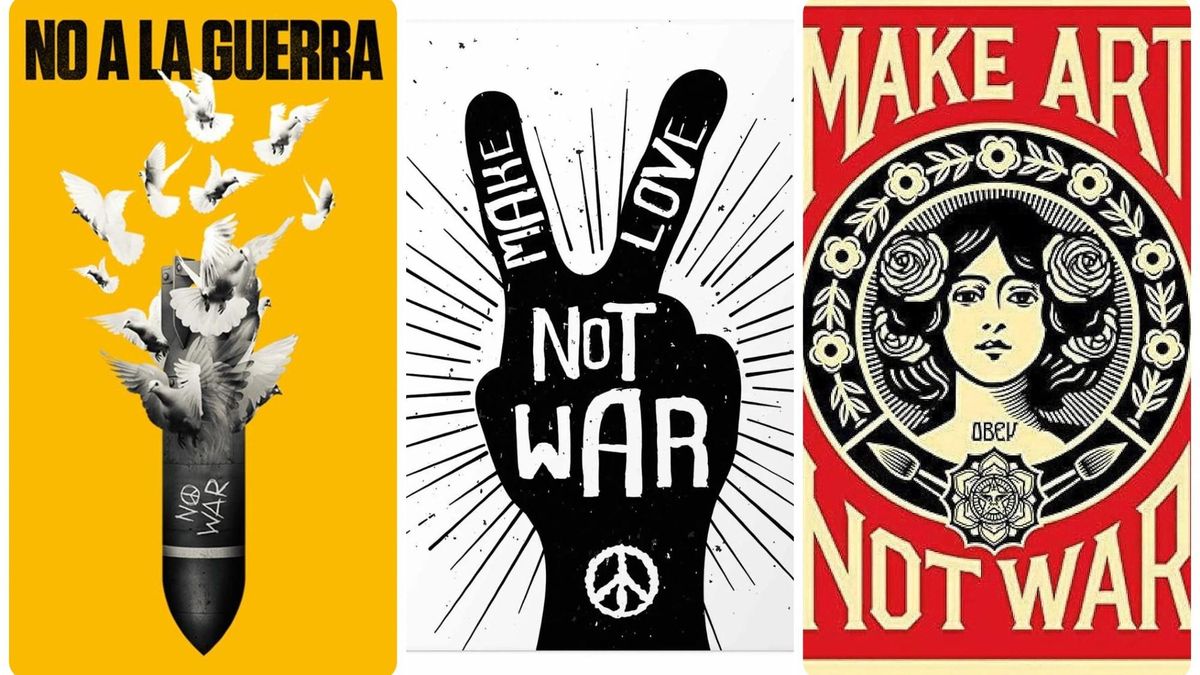Carteles Artísticos en contra de la guerra.