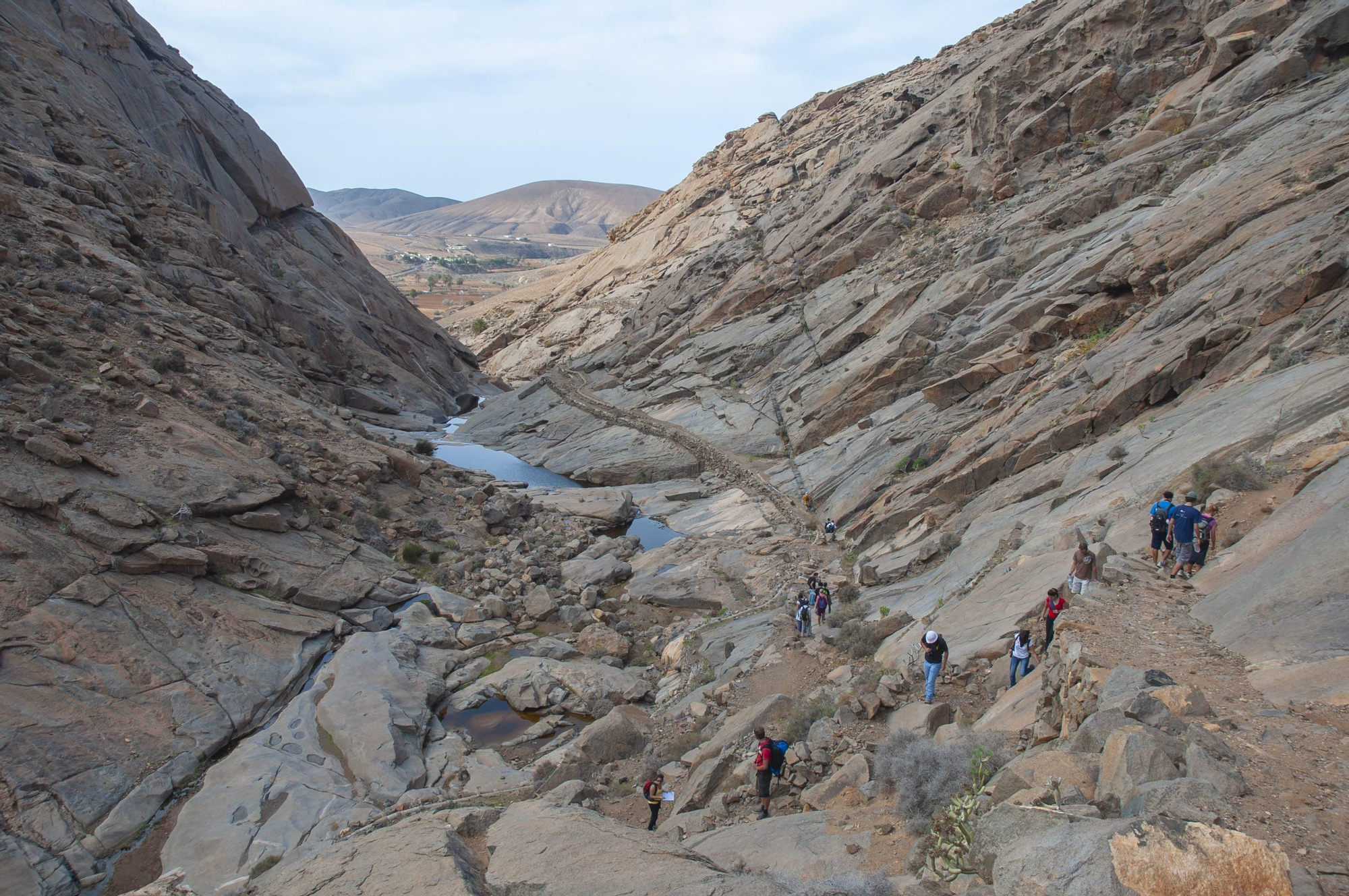 Tramo del Camino de la Peña, en Betancuria, municipio de Fuerteventura.