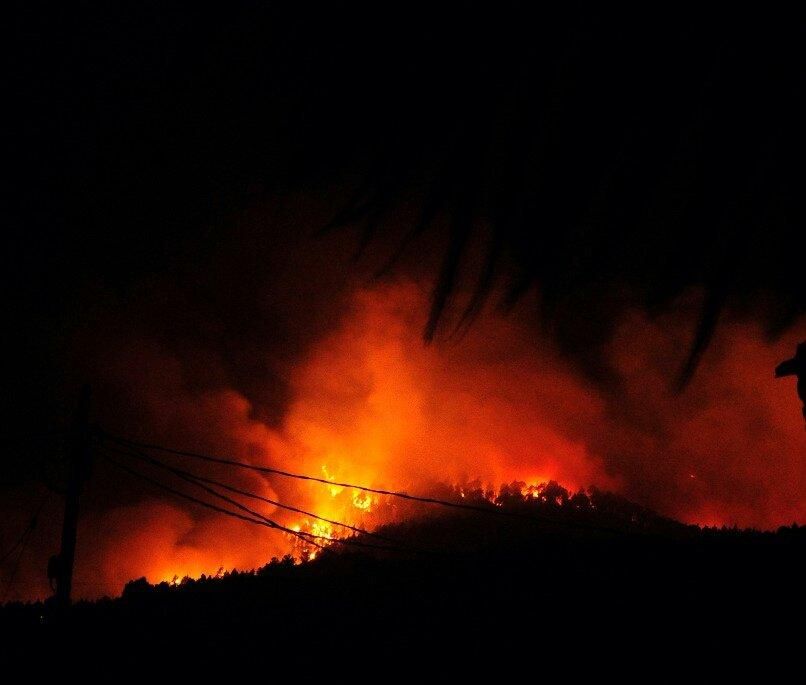 Vista desde Tiguerorte esta madrugada. Foto: DAMARIZ FERRAZ