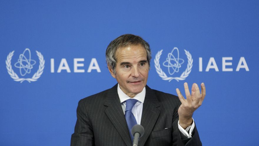 El director del Organismo Internacional de Energía Atómica (OIEA), Rafael Grossi, en una imagen de archivo. EFE/EPA/ALEX HALADA