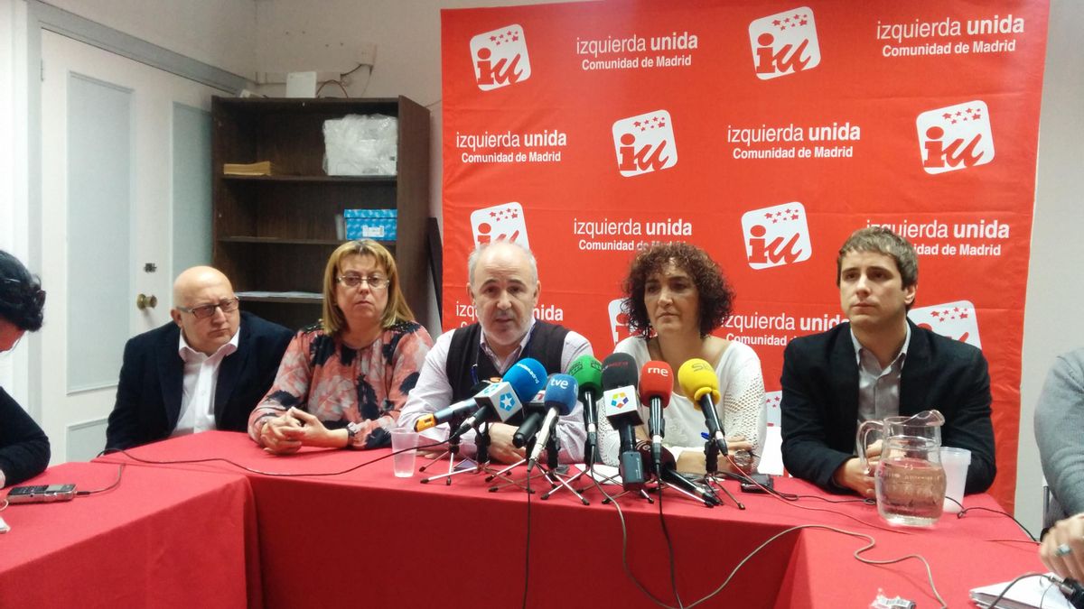 La dirección colegiada de Izquierda Unida-Comunidad de Madrid. / Aitor Riveiro