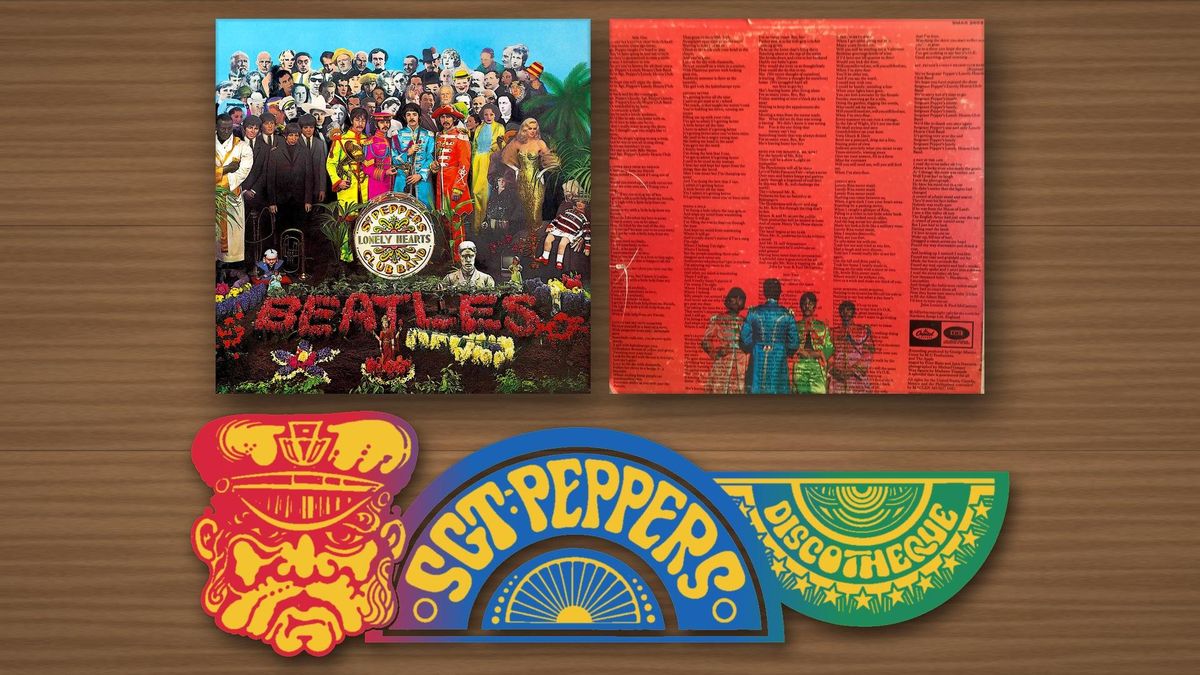 Portada y contraportada de Sgt. Pepper’s Lonely Hearts Club Band (The Beatles, 1967), el disco que inspiró el nombre y el espíritu psicodélico del Sgt. Pepper’s de Palma.