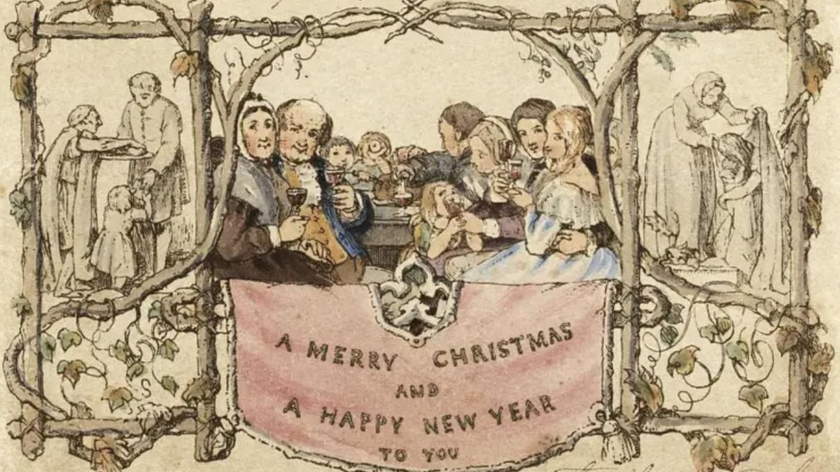 ¿Cómo pasó un simple saludo impreso a convertirse en una tradición navideña mundial? Todo empezó con un británico que quería evitar largas cartas