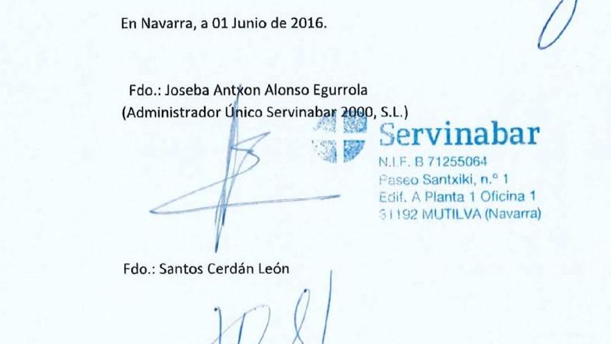 El sello del contrato de compraventa que implica a Santos Cerdán en la trama corrupta tiene un número de NIF erróneo