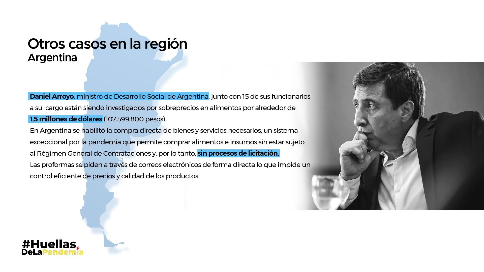 Otros casos de corrupción en la región de Argentina.