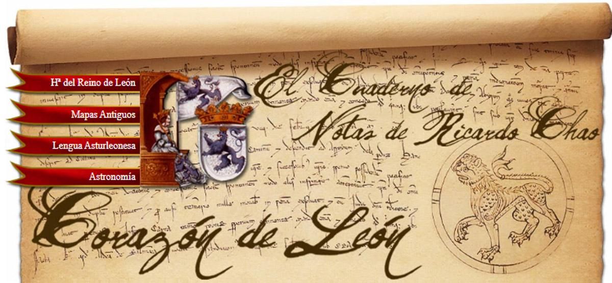 Portada del blog 'Corazón de León' de Ricardo Chao.