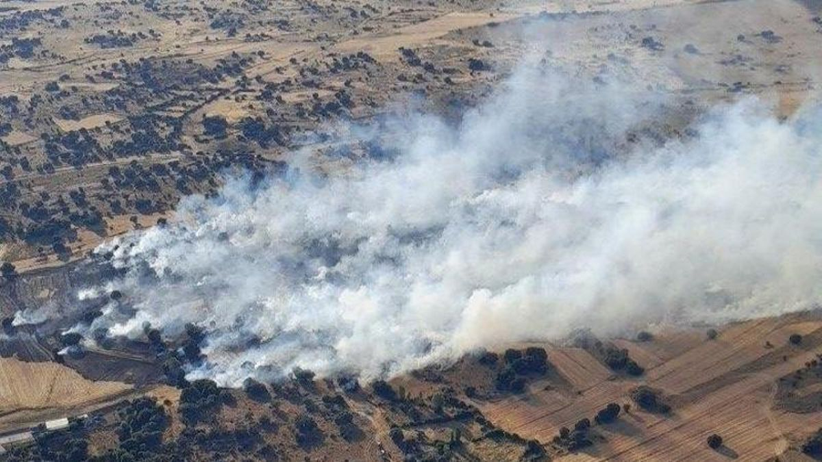Castilla y León vigila un incendio en Ávila por posible riesgo para la población