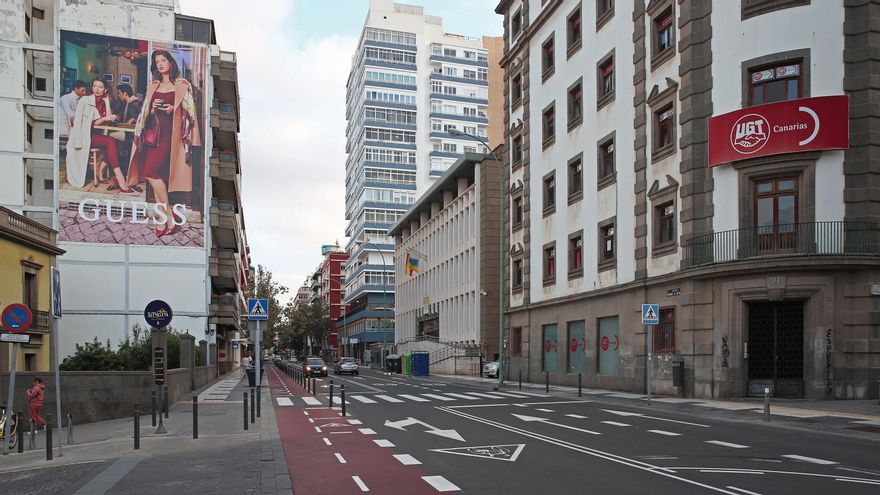 CCOO pide que se retiren los símbolos franquistas del edificio sindical en Las Palmas de Gran Canaria