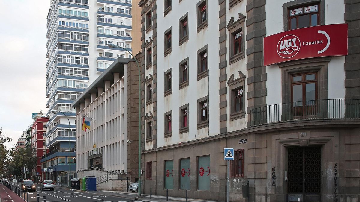 Edificio Sindical en la Avenida Primero de Mayo.