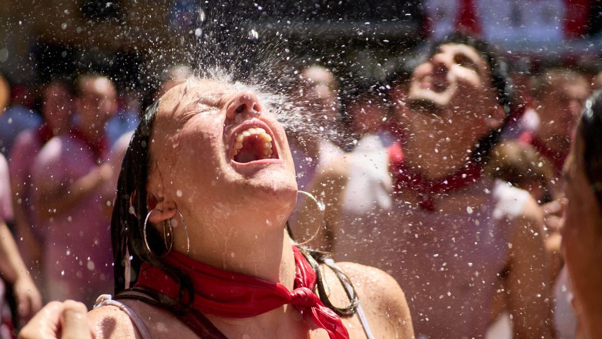 Imagen del Chupinazo de San Fermín.