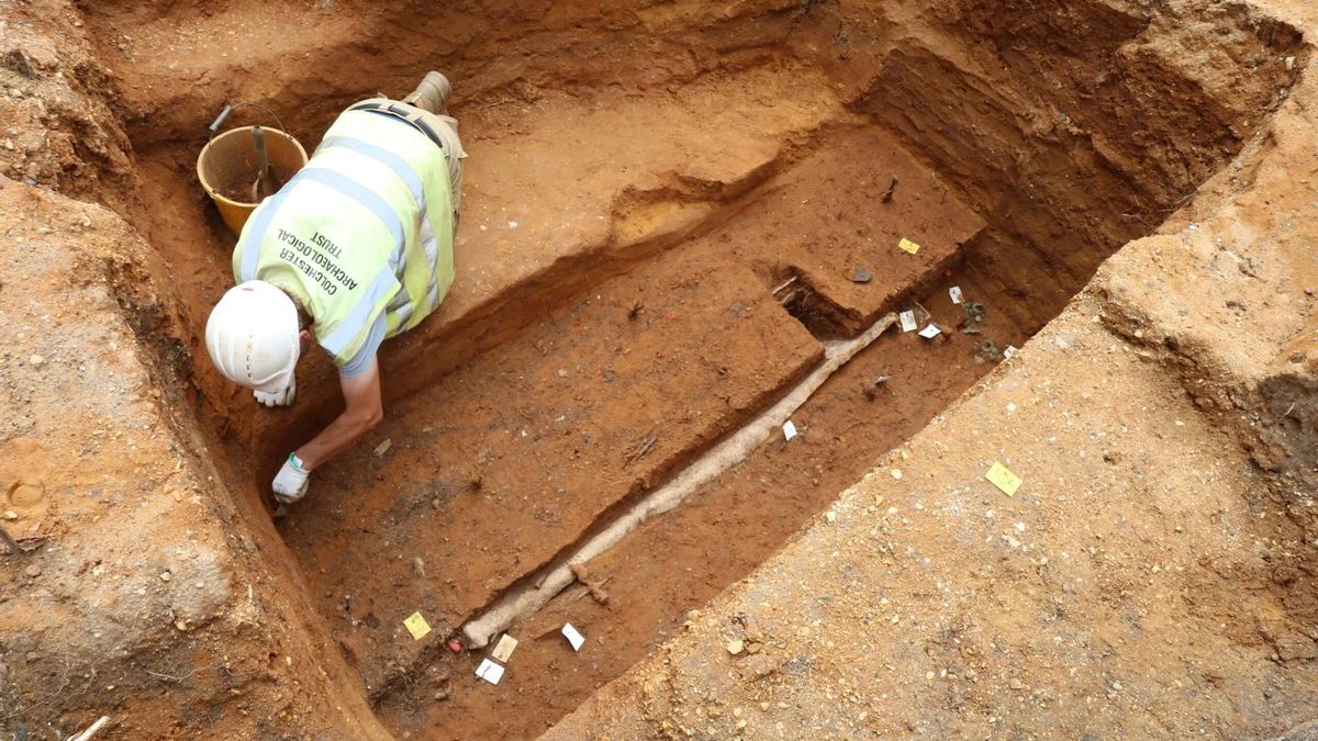 El enterramiento se encontró durante las fases finales de las excavaciones en un antiguo hospital.