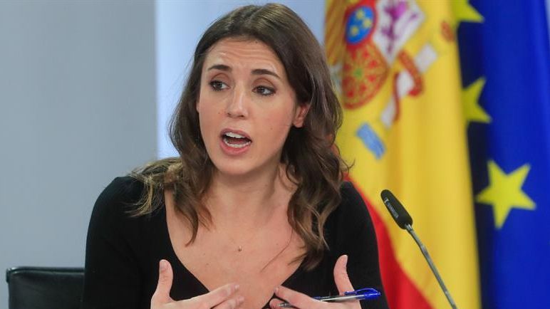 La ministra de Igualdad, Irene Montero, durante la rueda de prensa posterior al Consejo de Ministros