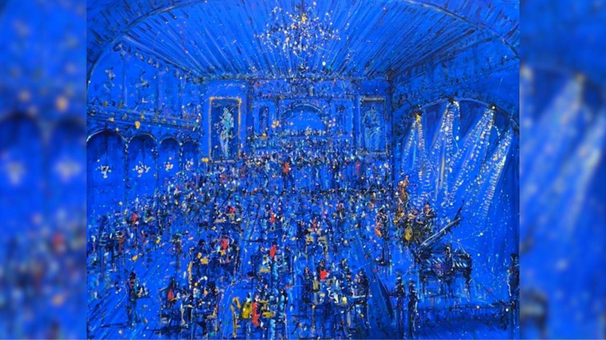 Una de las pinturas de 'El Bop del Greco' del artista Jazzamoart