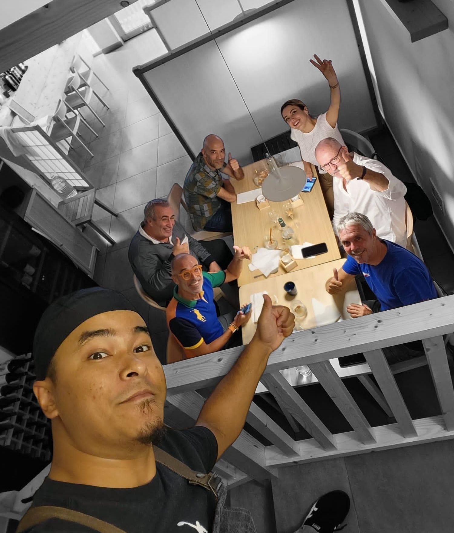 Parte del equipo en El Bento Japonés