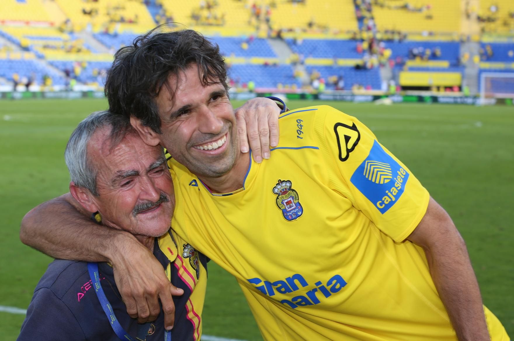 El último de partido de Juan Carlos Valerón en el Estadio de Gran Canaria. (Alejandro Ramos).