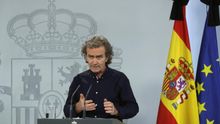 Fernando Simón, durante una rueda de prensa en el Palacio de la Moncloa.