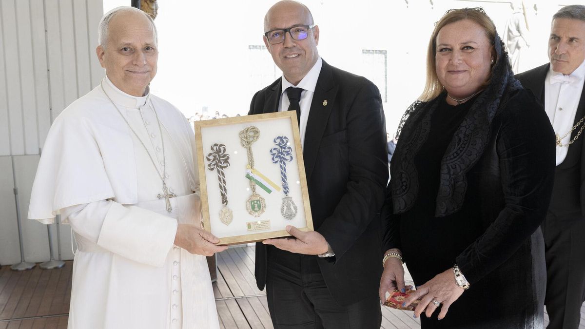 El papa León XIV recibe al alcalde de Rute en el Vaticano