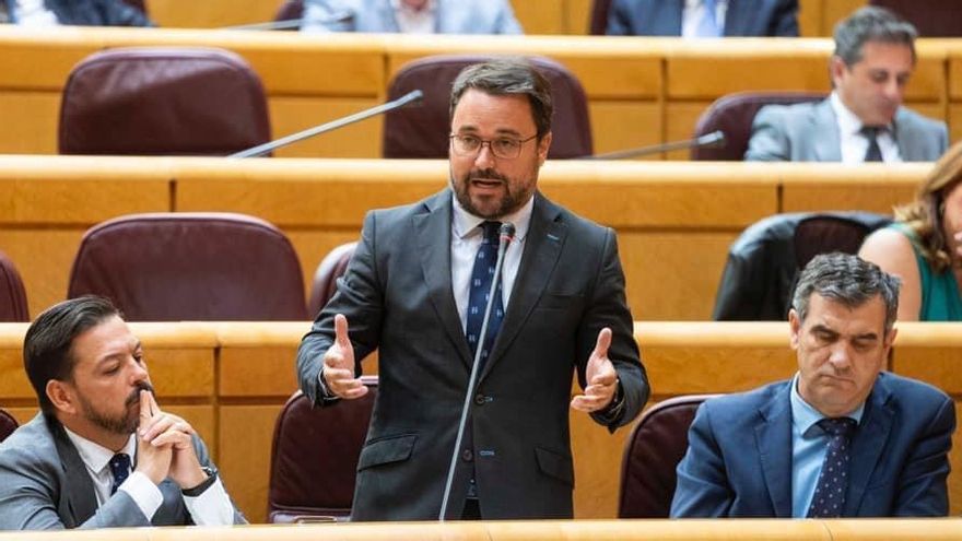 Asier Antona, senador autonómico y portavoz adjunto del Grupo Popular en la Cámara Alta.