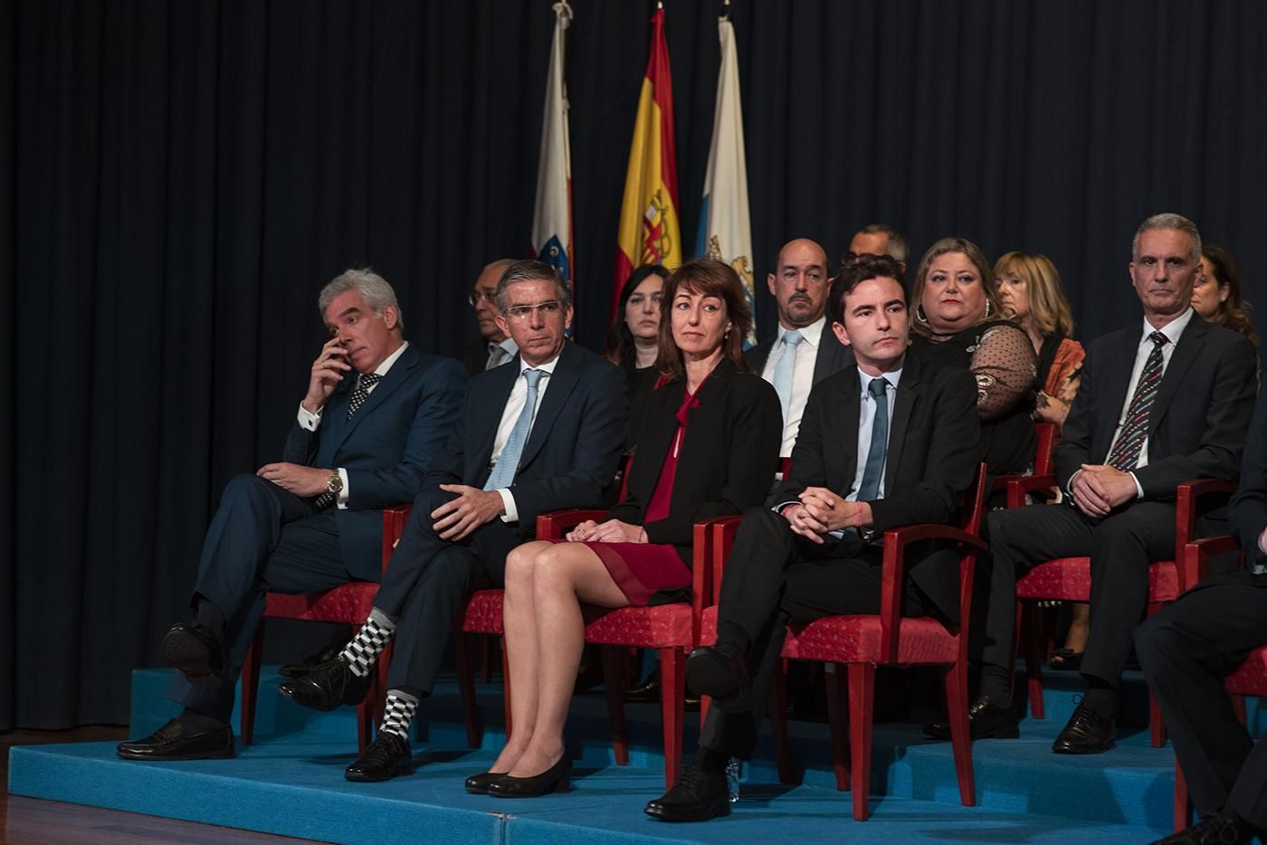 Bancada de concejales en el pleno de constitución de la Corporación municipal de Santander. | JOAQUÍN GÓMEZ SASTRE