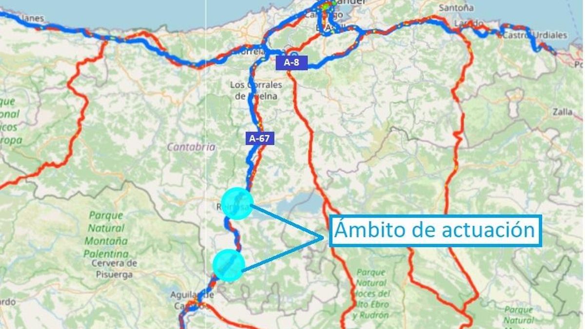 Transportes renovará desde verano la A-67, en el tramo que conecta Reinosa con el límite provincial con Palencia por 8 millones