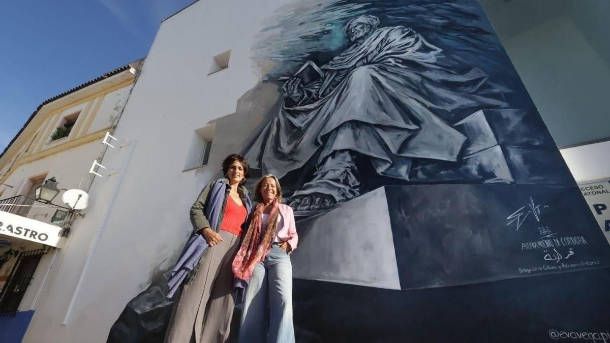 Averroes luce ya en el mural de la Cruz del Rastro por los 900 años de su nacimiento