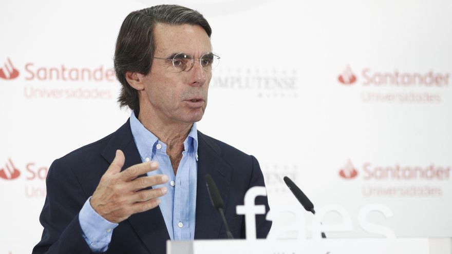 El expresidente del Gobierno y presidente de la Fundación FAES, José María Aznar, ofrece la conferencia de clausura del curso 'España: calidad democrática, cohesión y futuro del bienestar'  dentro de los Cursos de verano de El Escorial 2019.