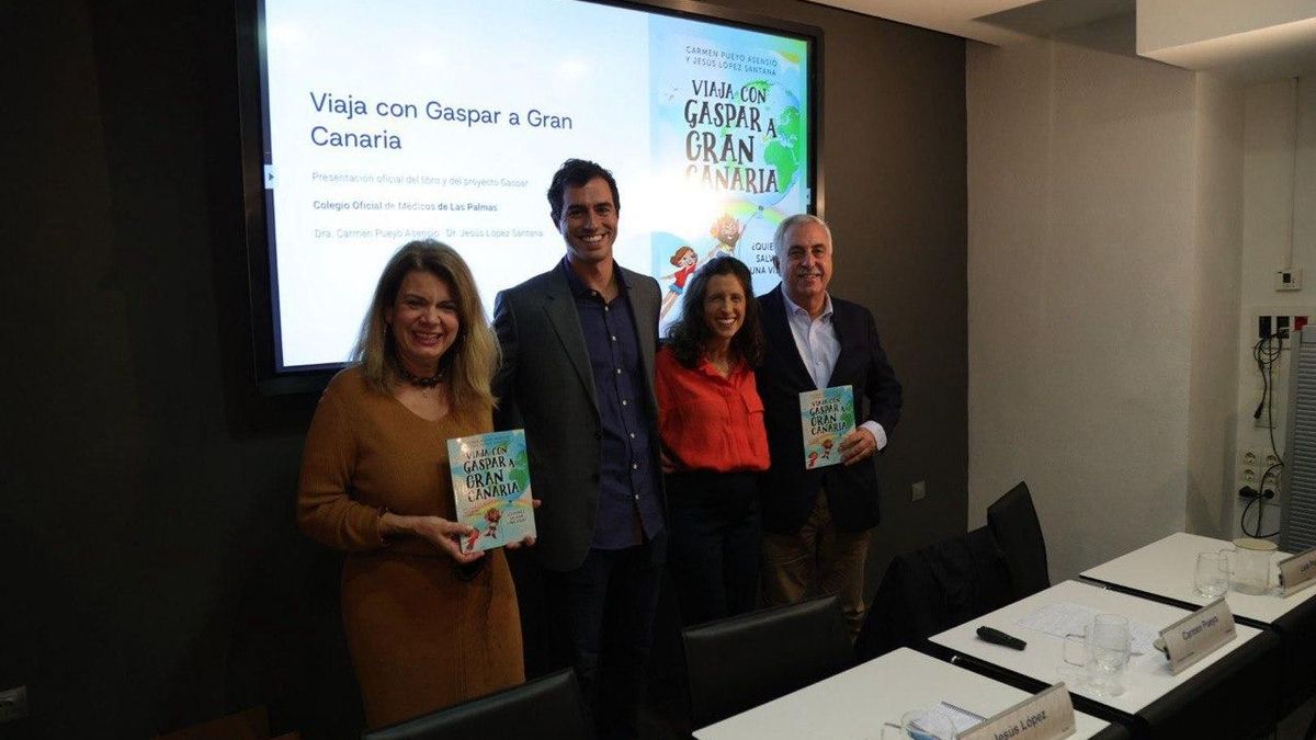 Gaspar viaja a Gran Canaria en un cuento para enseñar primeros auxilios a niños y niñas